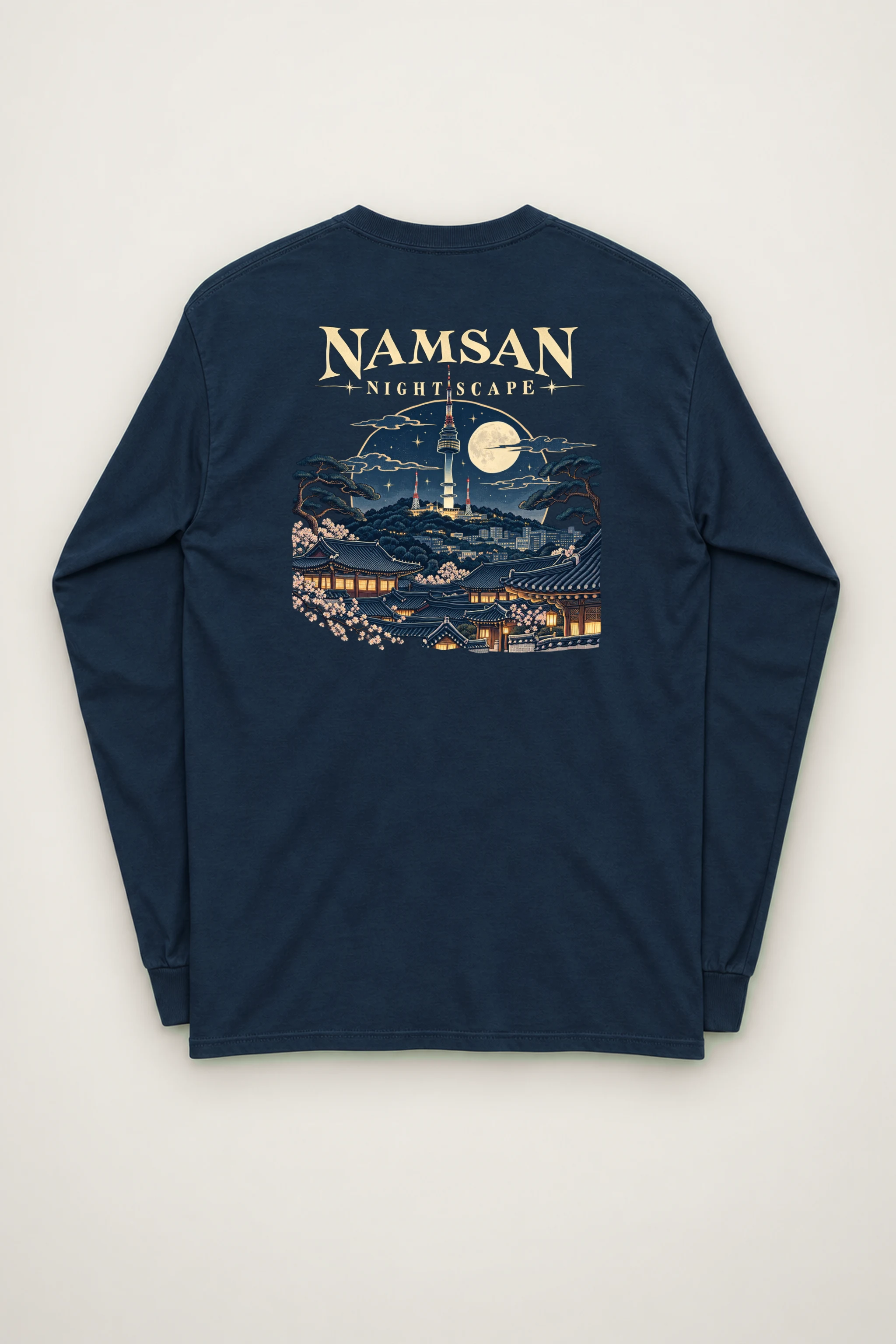 "Namsan Nightscape" Unisex Longsleeve T-shirt