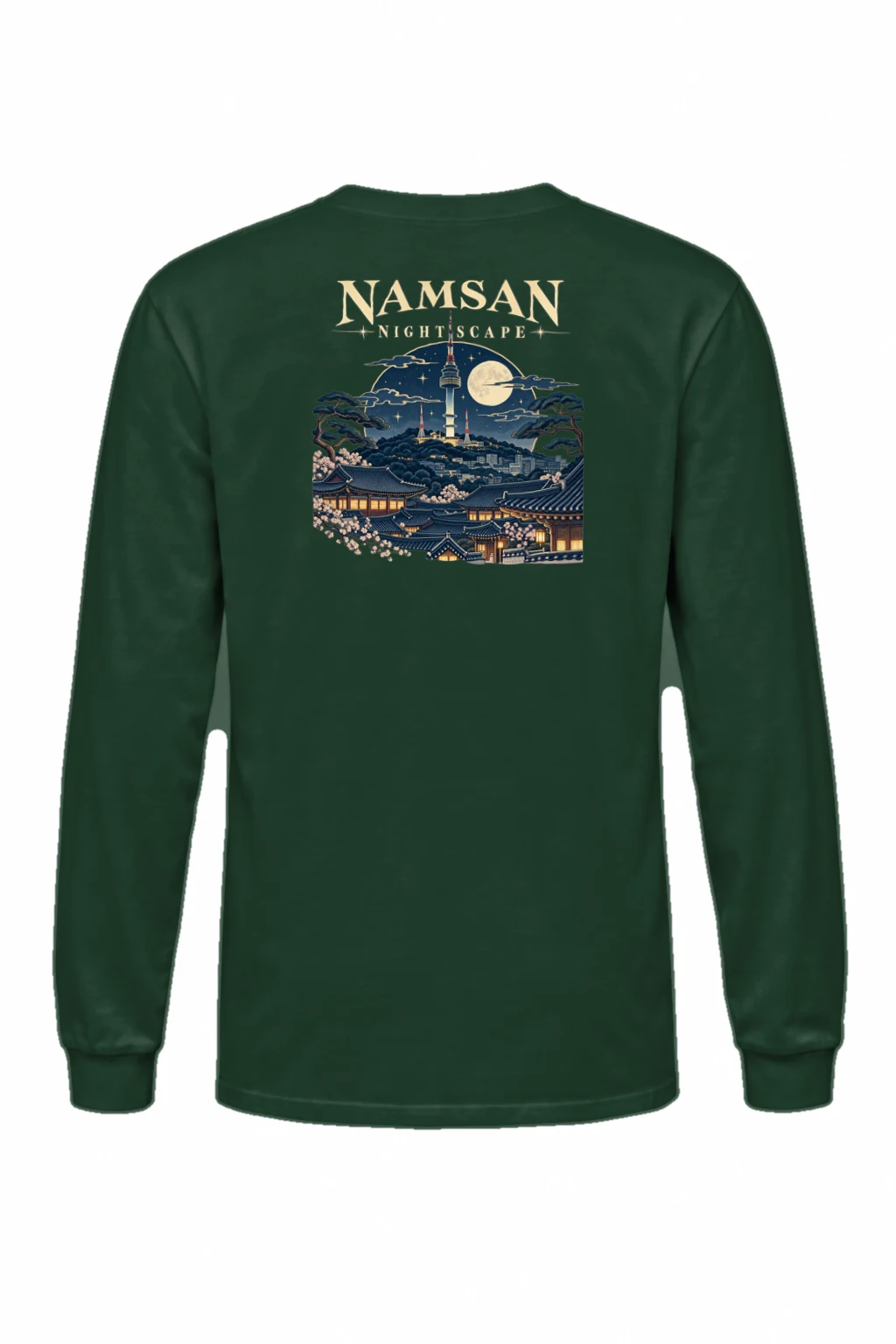 "Namsan Nightscape" Unisex Longsleeve T-shirt | Gildan 2400