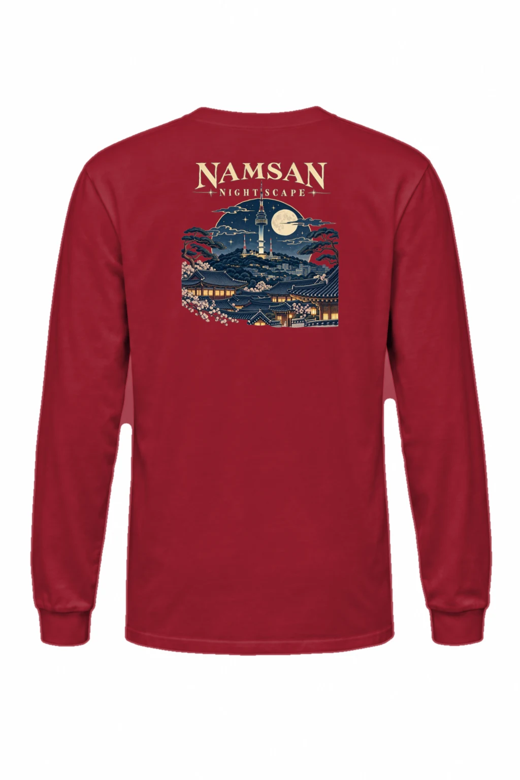 "Namsan Nightscape" Unisex Longsleeve T-shirt | Gildan 2400