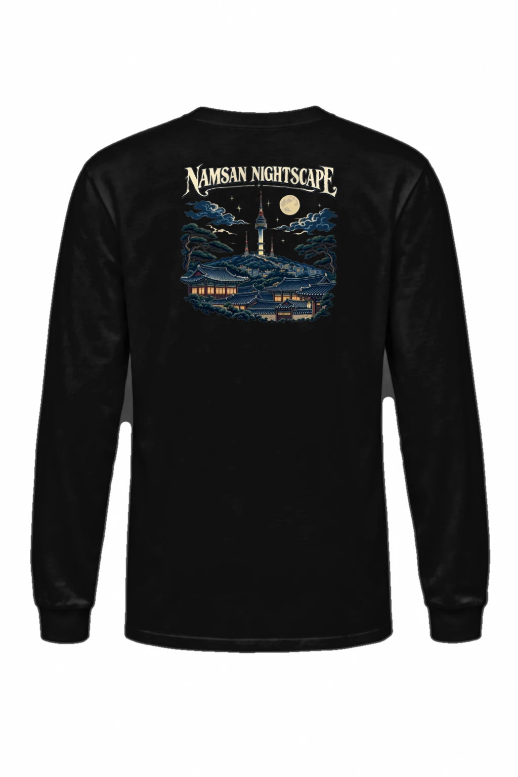 "Namsan Nightscape" Unisex Longsleeve T-shirt | Gildan 2400