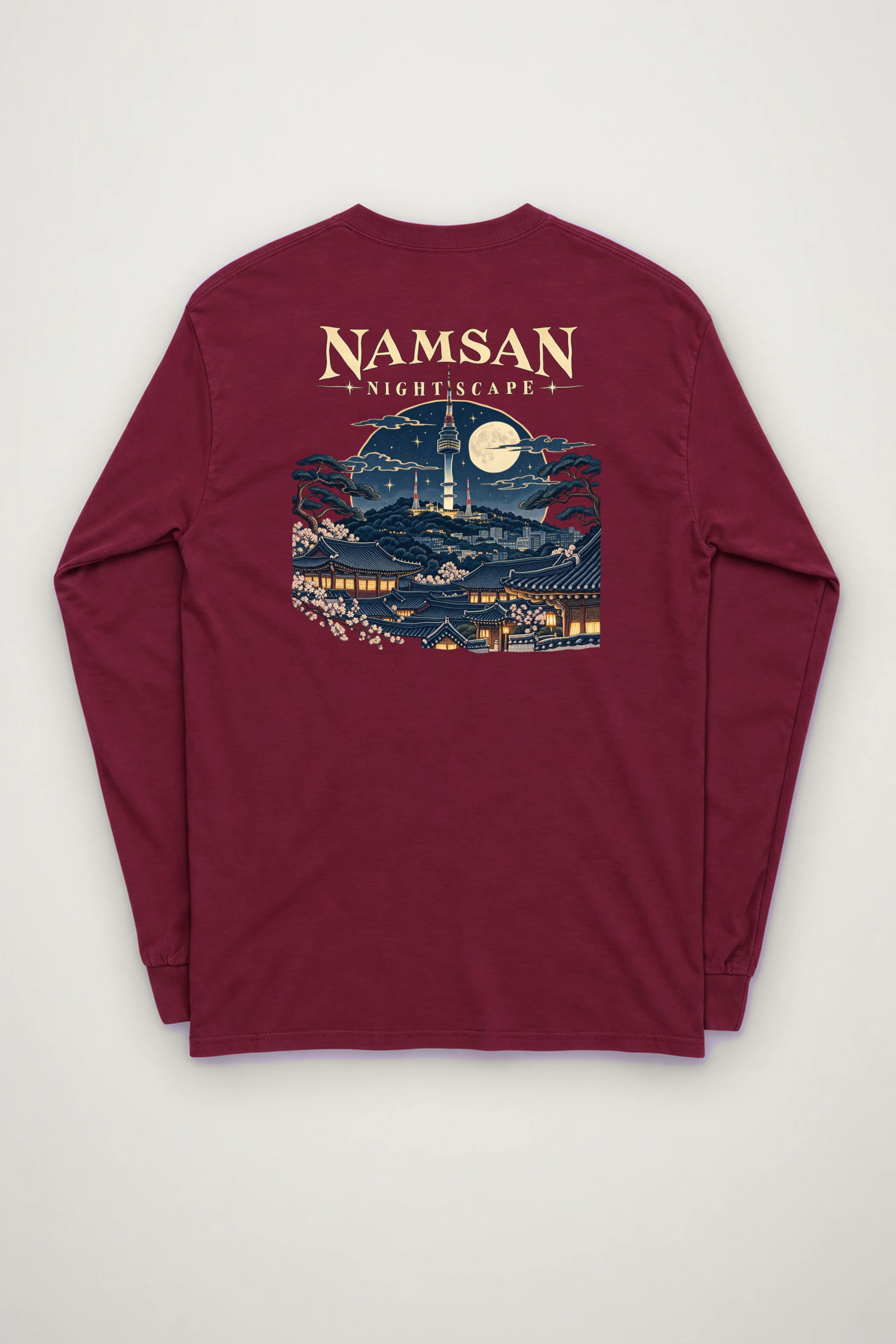 "Namsan Nightscape" Unisex Longsleeve T-shirt