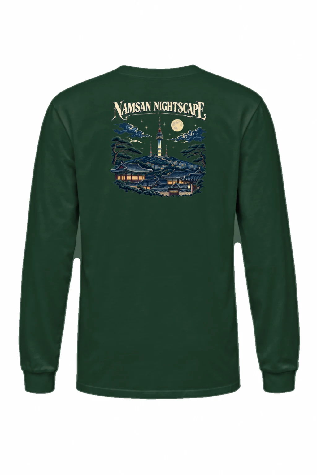 "Namsan Nightscape" Unisex Longsleeve T-shirt | Gildan 2400