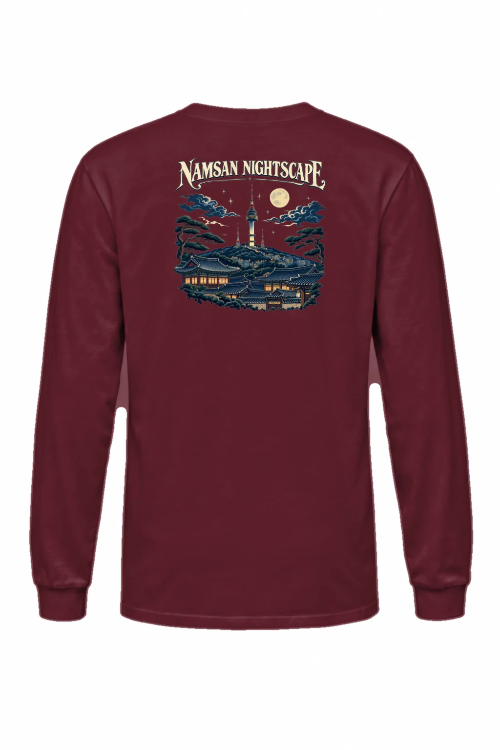 "Namsan Nightscape" Unisex Longsleeve T-shirt | Gildan 2400