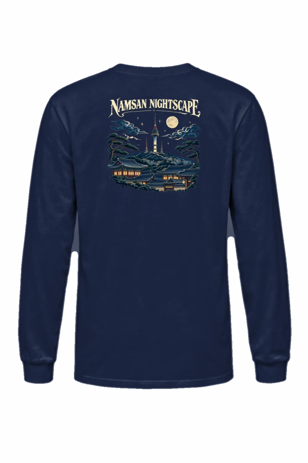 "Namsan Nightscape" Unisex Longsleeve T-shirt | Gildan 2400