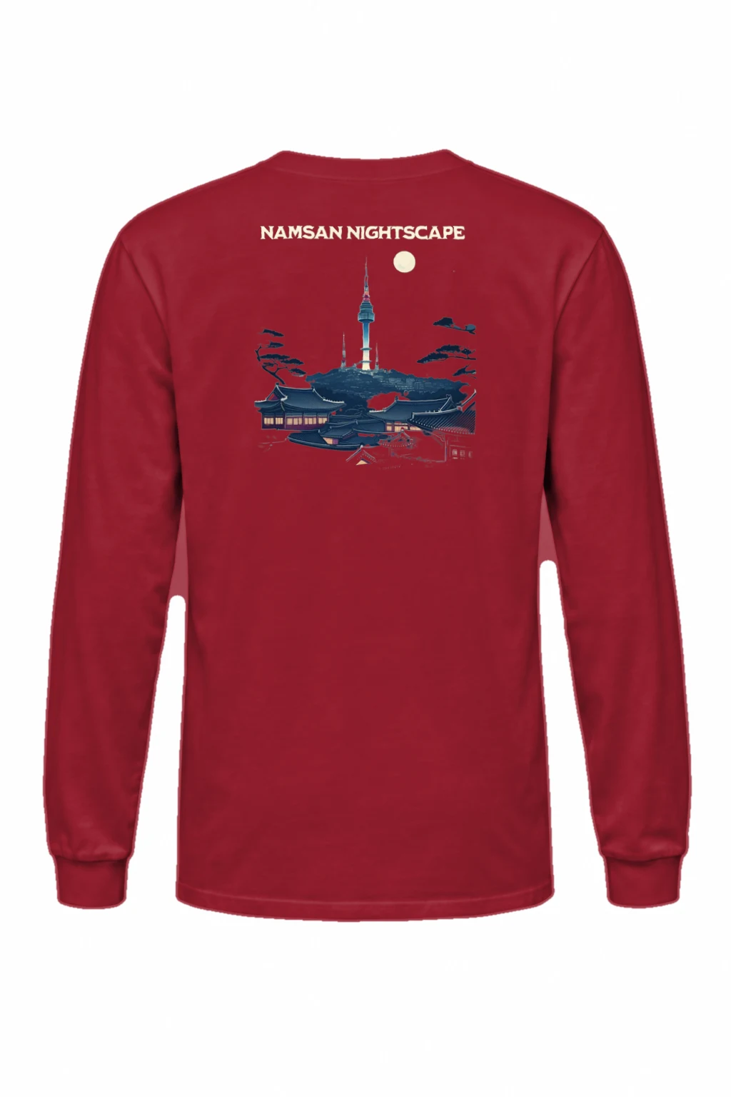 "Namsan Nightscape" Unisex Longsleeve T-shirt | Gildan 2400