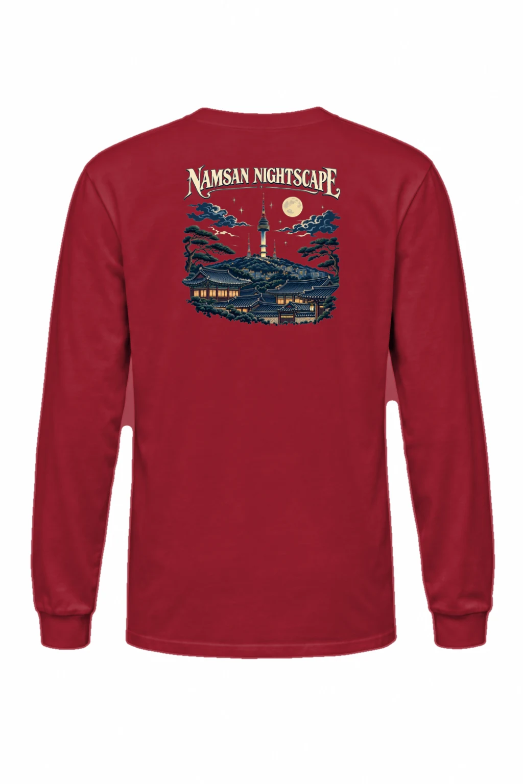 "Namsan Nightscape" Unisex Longsleeve T-shirt | Gildan 2400