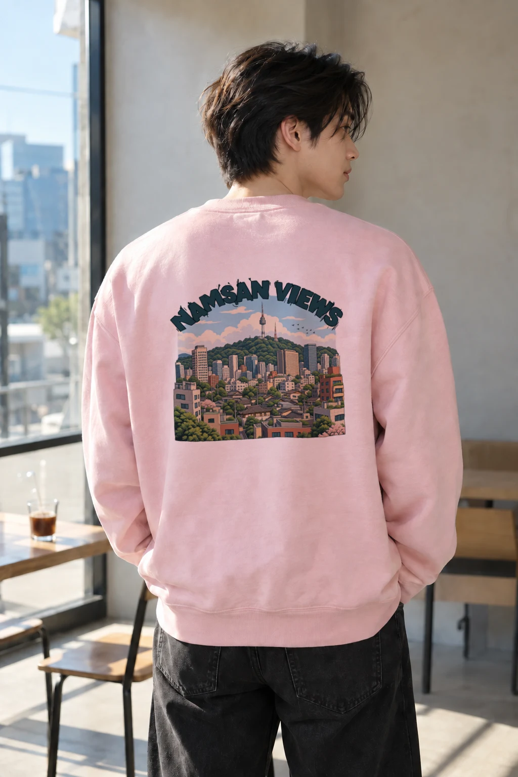 "Namsan Views" Heavy Blend Unisex Crewneck Sweatshirt | Gildan 18000