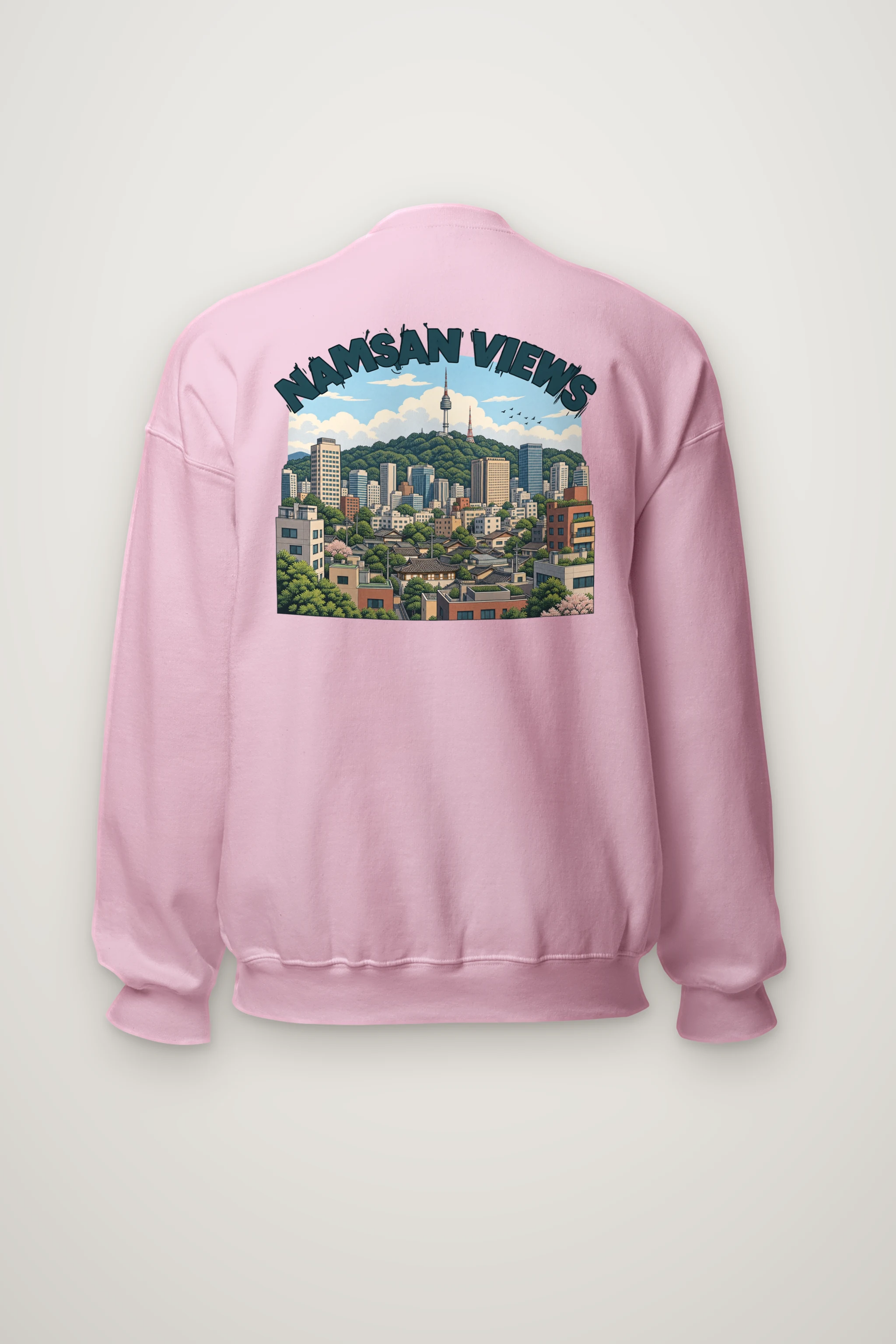 "Namsan Views" Heavy Blend Unisex Crewneck Sweatshirt