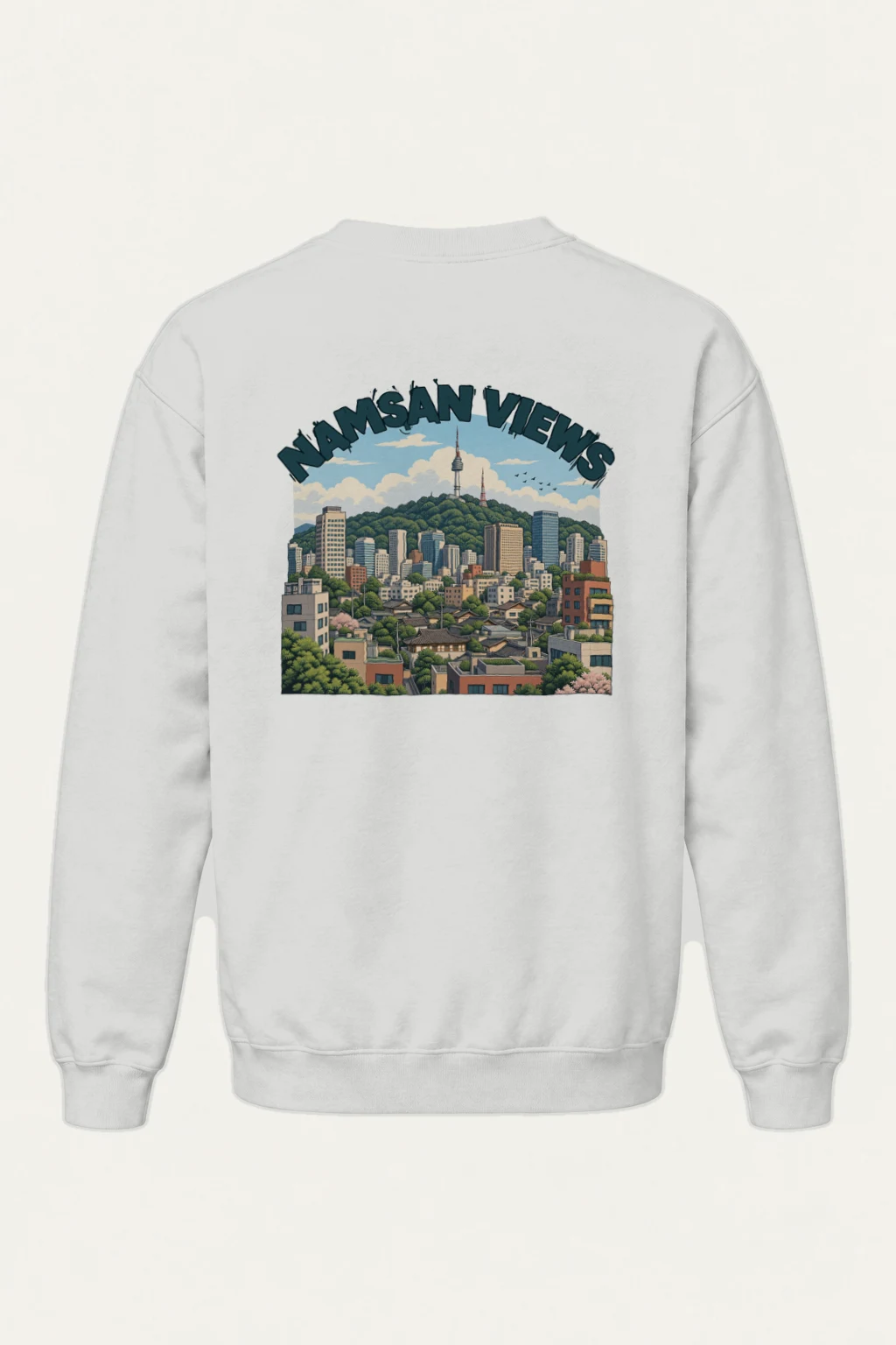 "Namsan Views" Heavy Blend Unisex Crewneck Sweatshirt | Gildan 18000