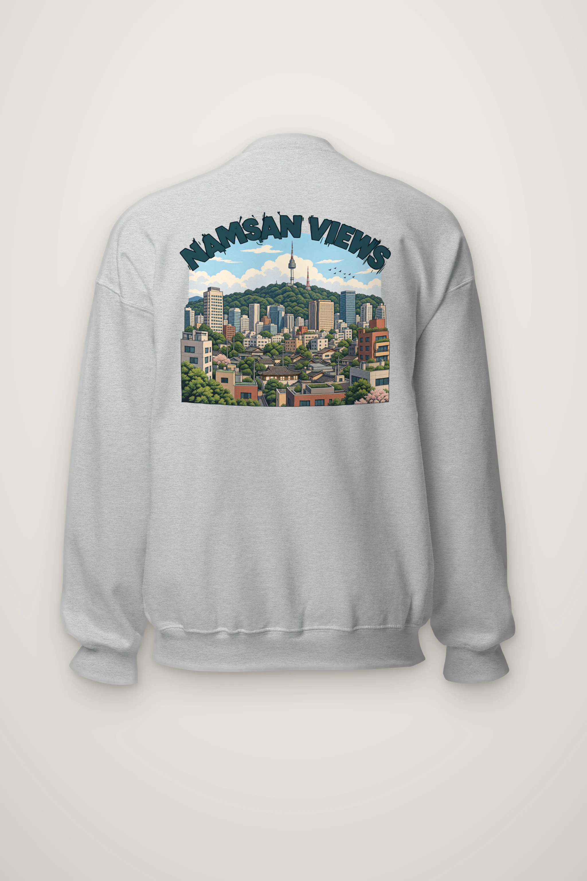 "Namsan Views" Heavy Blend Unisex Crewneck Sweatshirt