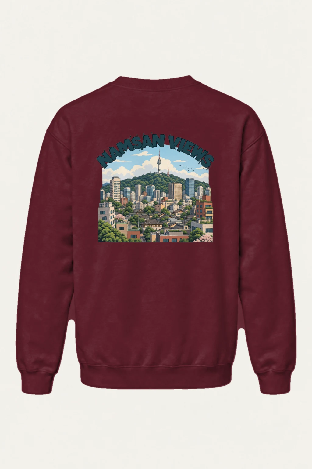 "Namsan Views" Heavy Blend Unisex Crewneck Sweatshirt | Gildan 18000