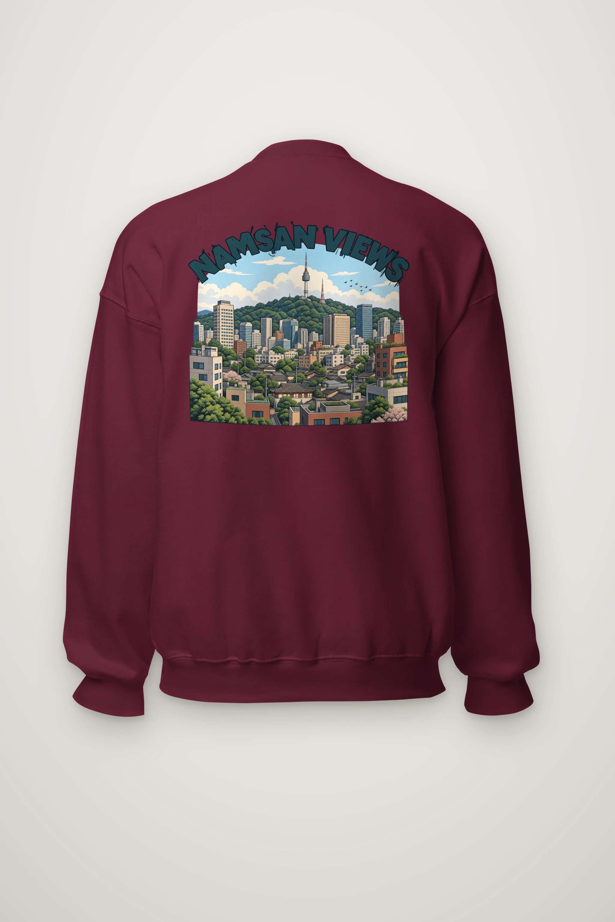 "Namsan Views" Heavy Blend Unisex Crewneck Sweatshirt