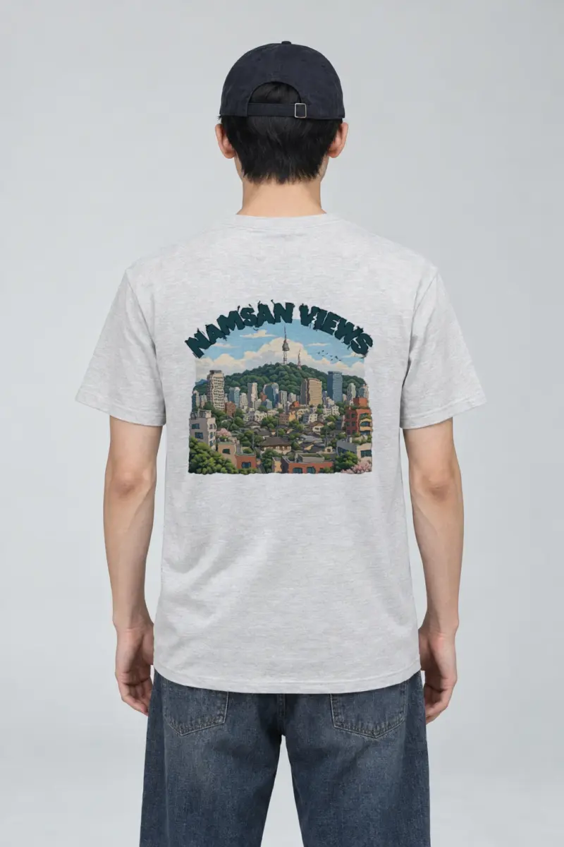 "Namsan Views" Heavyweight Unisex Crewneck T-shirt