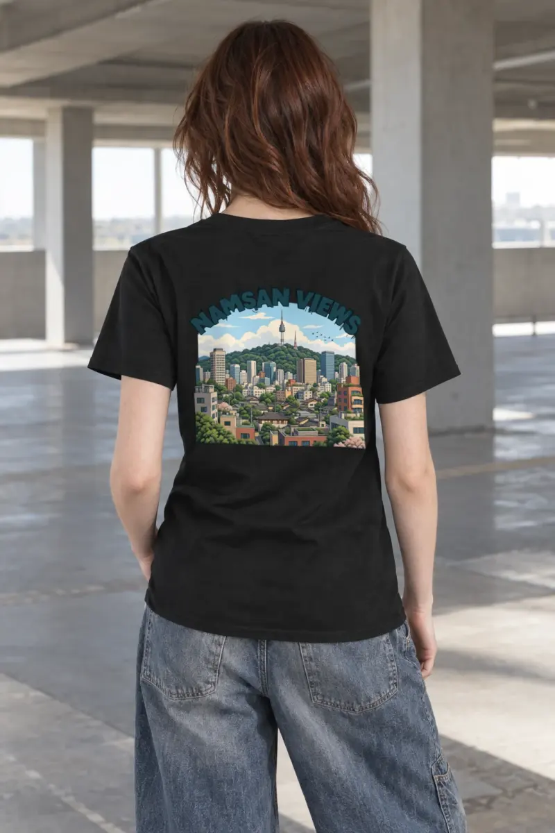 "Namsan Views" Heavyweight Unisex Crewneck T-shirt