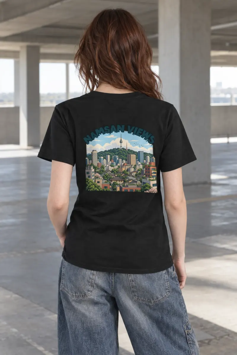 "Namsan Views" Heavyweight Unisex Crewneck T-shirt