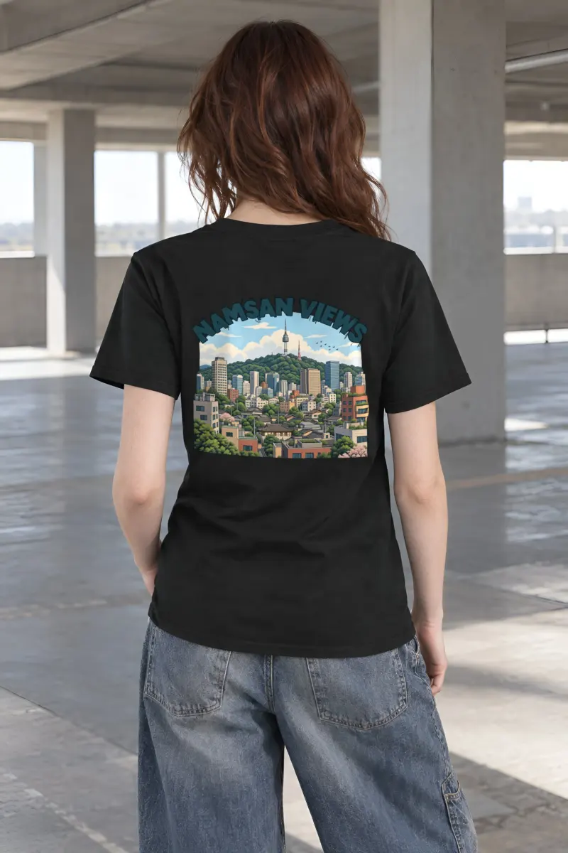 "Namsan Views" Heavyweight Unisex Crewneck T-shirt