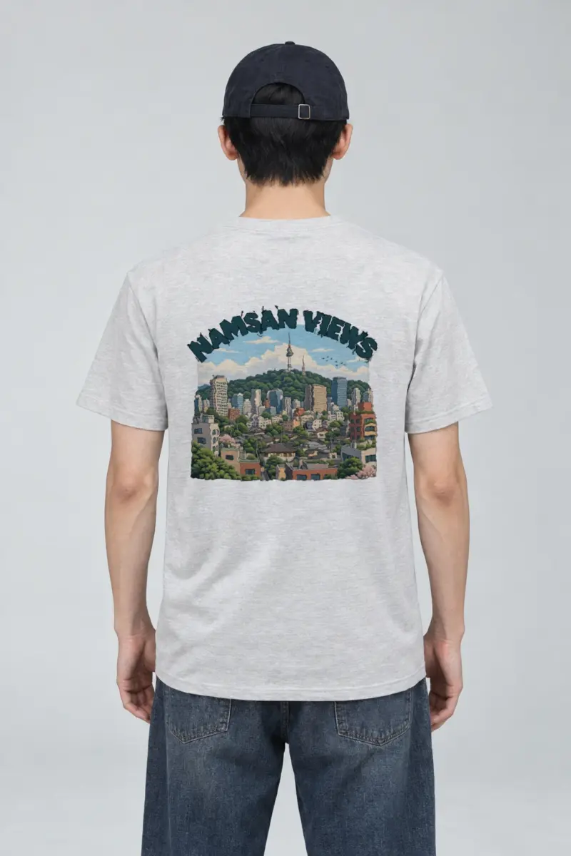 "Namsan Views" Heavyweight Unisex Crewneck T-shirt