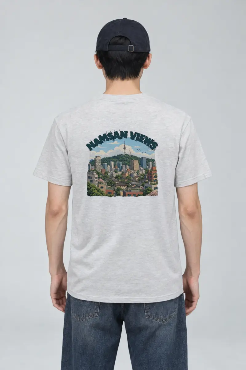 "Namsan Views" Heavyweight Unisex Crewneck T-shirt