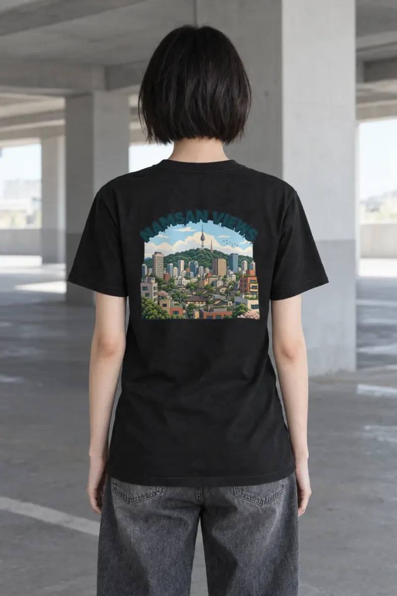 "Namsan Views" Heavyweight Unisex Crewneck T-shirt