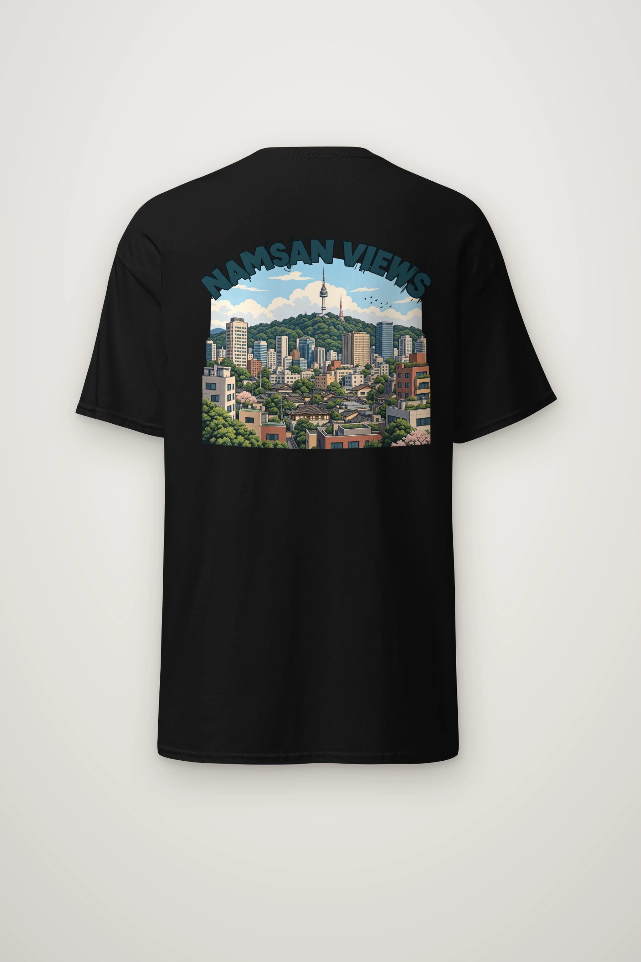 "Namsan Views" Heavyweight Unisex Crewneck T-shirt