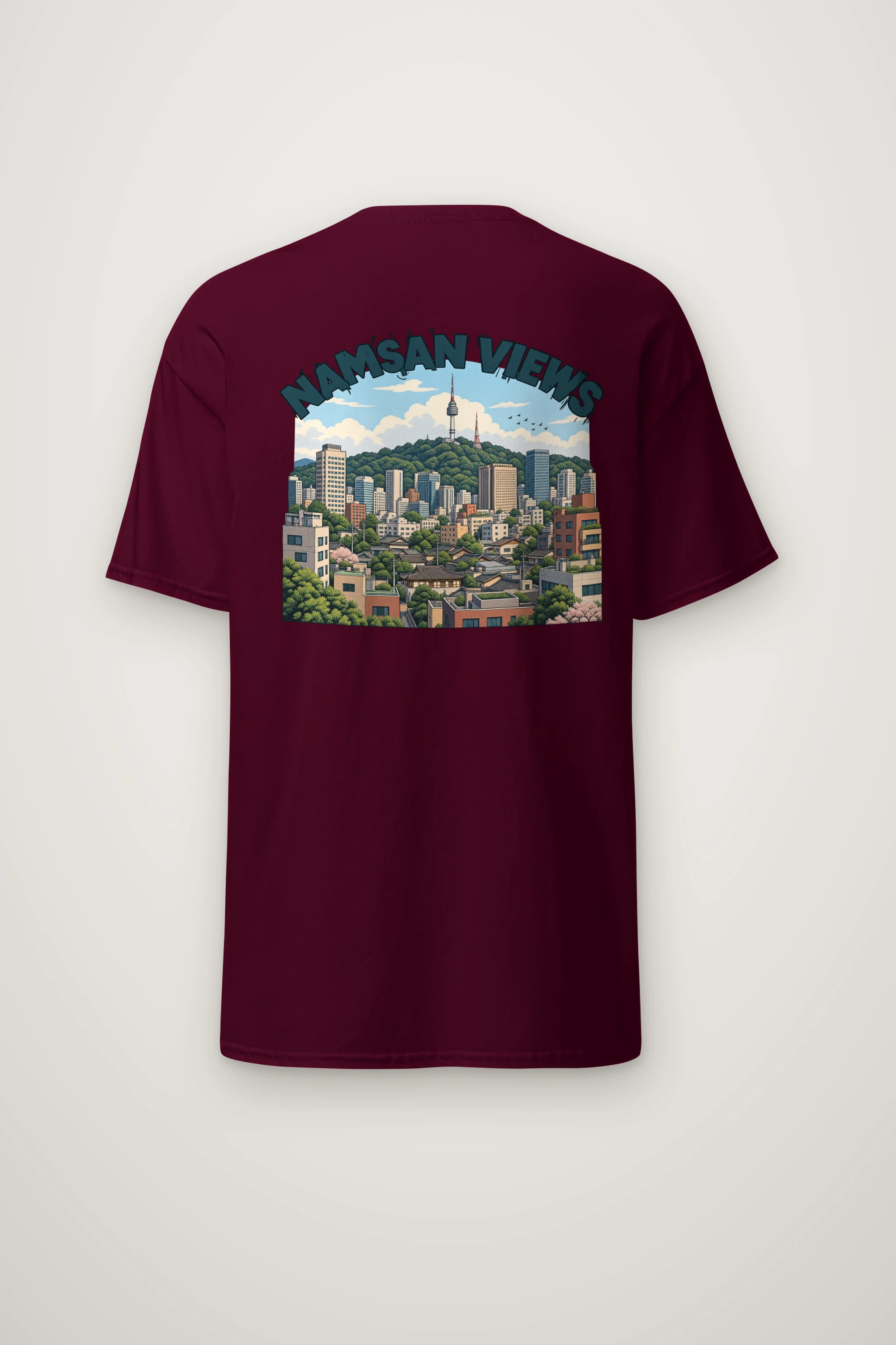 "Namsan Views" Heavyweight Unisex Crewneck T-shirt