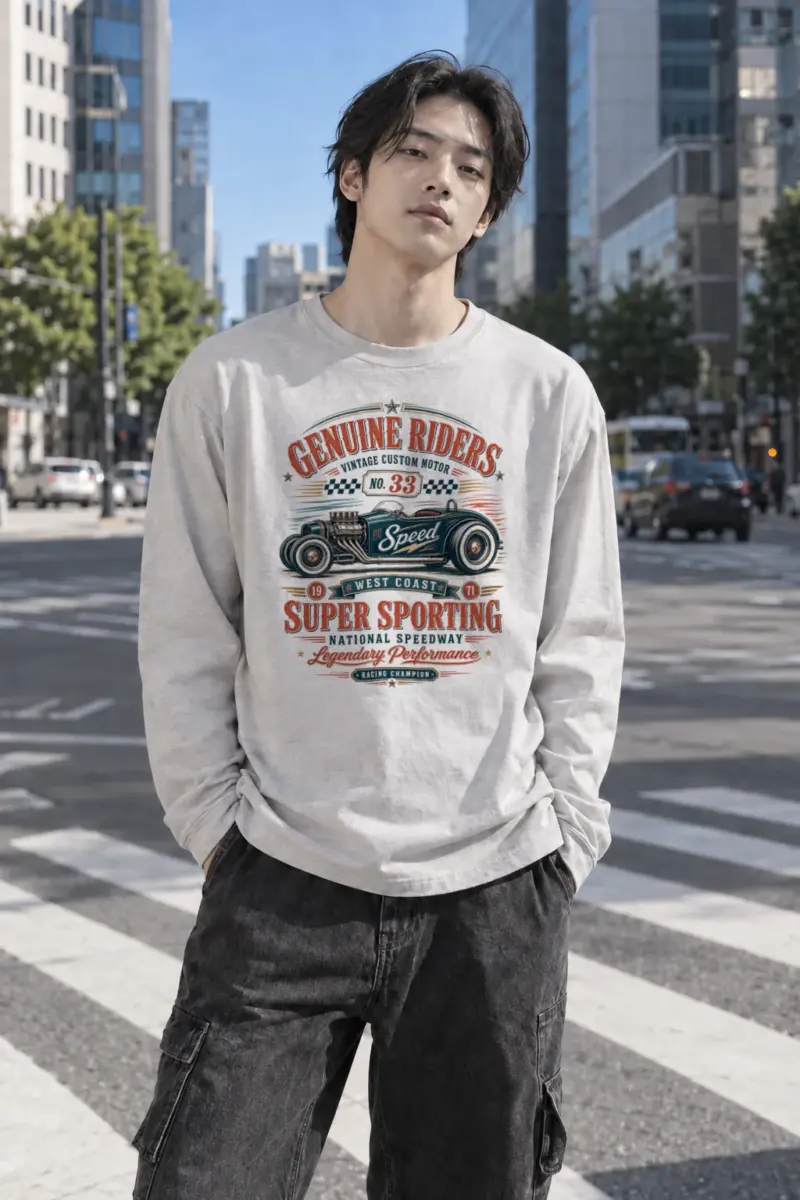 "National Speedway" Unisex Longsleeve T-shirt | Gildan 2400