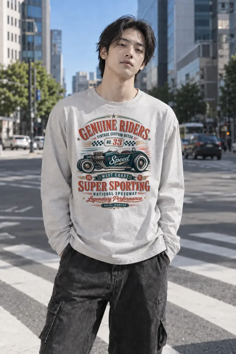 "National Speedway" Unisex Longsleeve T-shirt | Gildan 2400