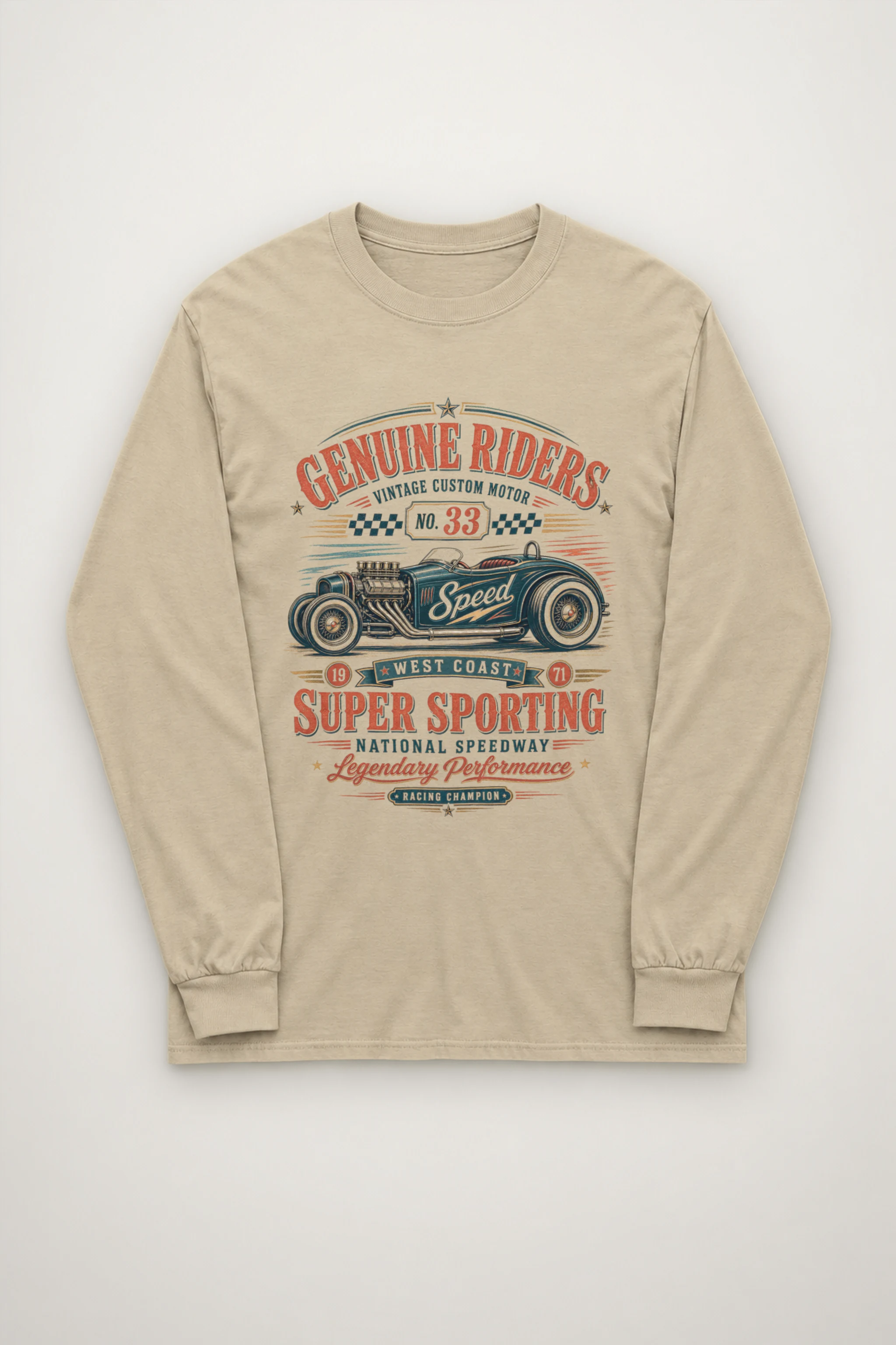 "National Speedway" Unisex Longsleeve T-shirt