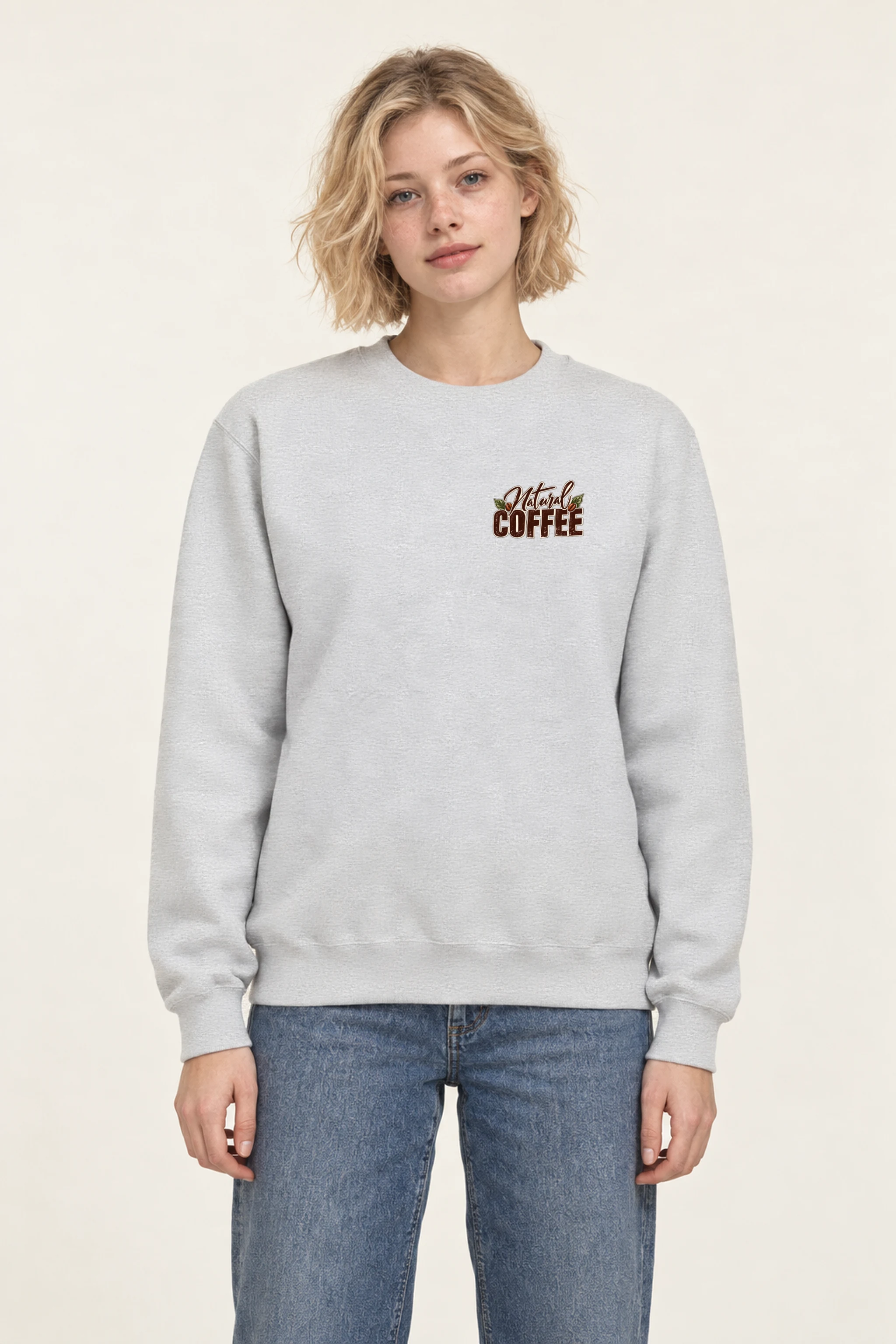 "Natural Coffee" 1 Crewneck Sweatshirt