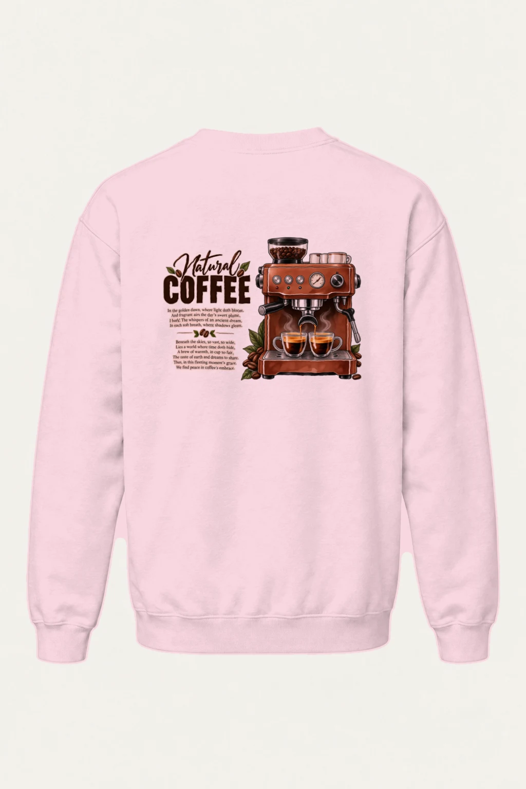 "Natural Coffee" Heavy Blend Unisex Crewneck Sweatshirt | Gildan 18000