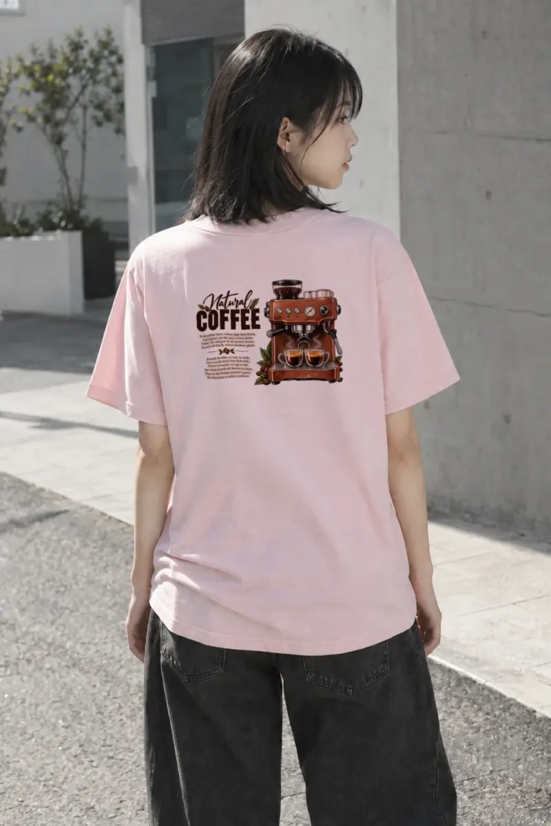 "Natural Coffee" Heavyweight Unisex Crewneck T-shirt | Gildan 5000