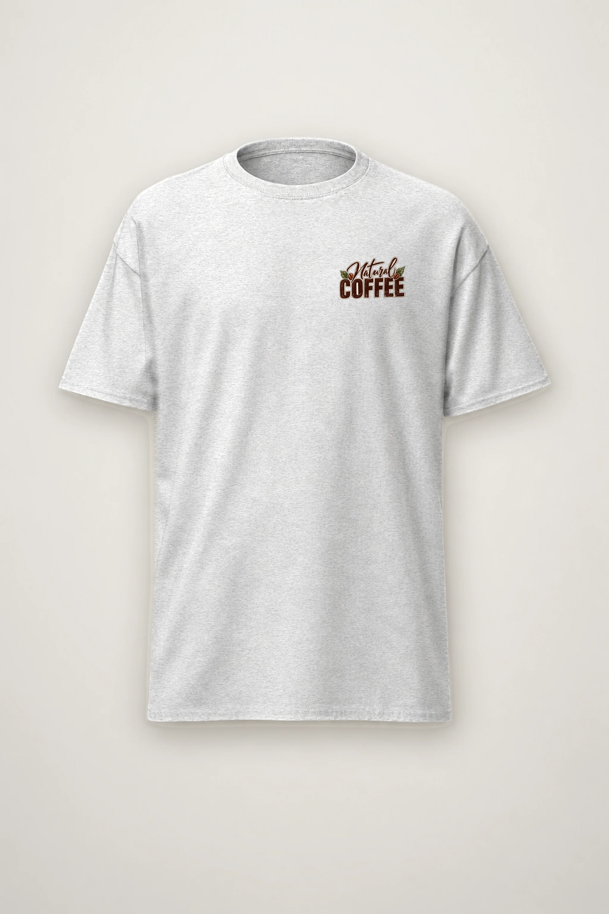 "Natural Coffee" Heavyweight Unisex Crewneck T-shirt