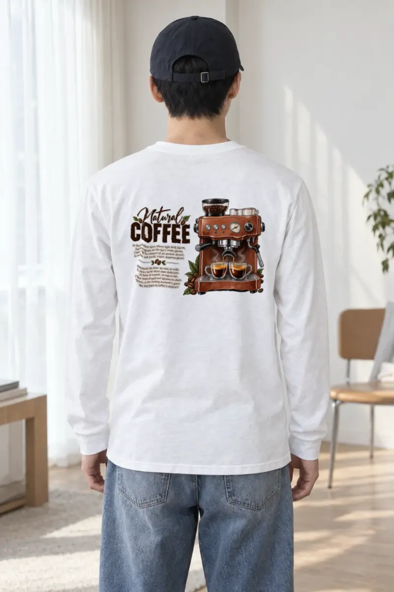 "Natural Coffee" Unisex Longsleeve T-shirt
