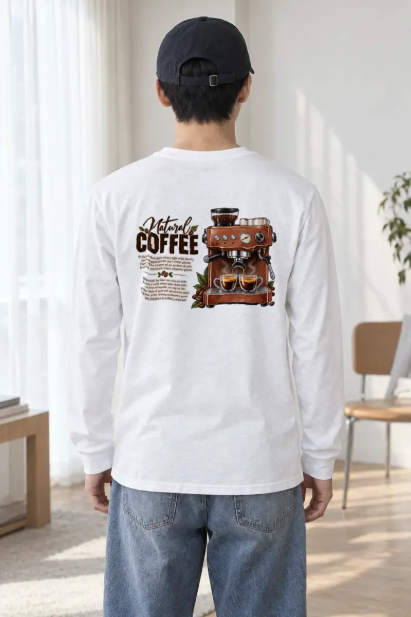 "Natural Coffee" Unisex Longsleeve T-shirt