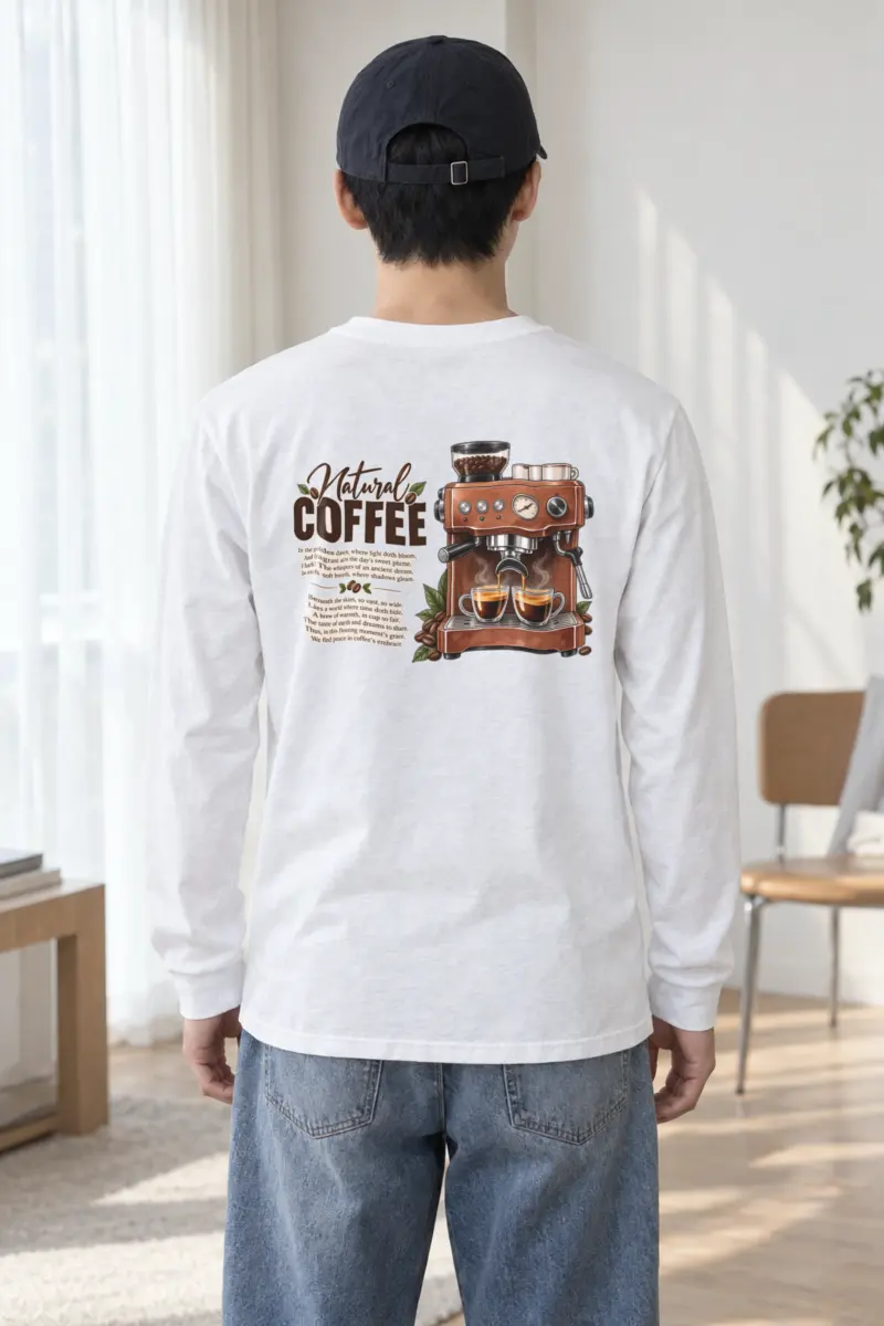 "Natural Coffee" Unisex Longsleeve T-shirt