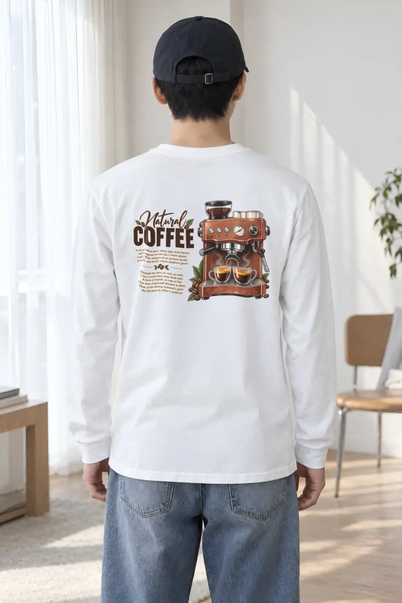 "Natural Coffee" Unisex Longsleeve T-shirt