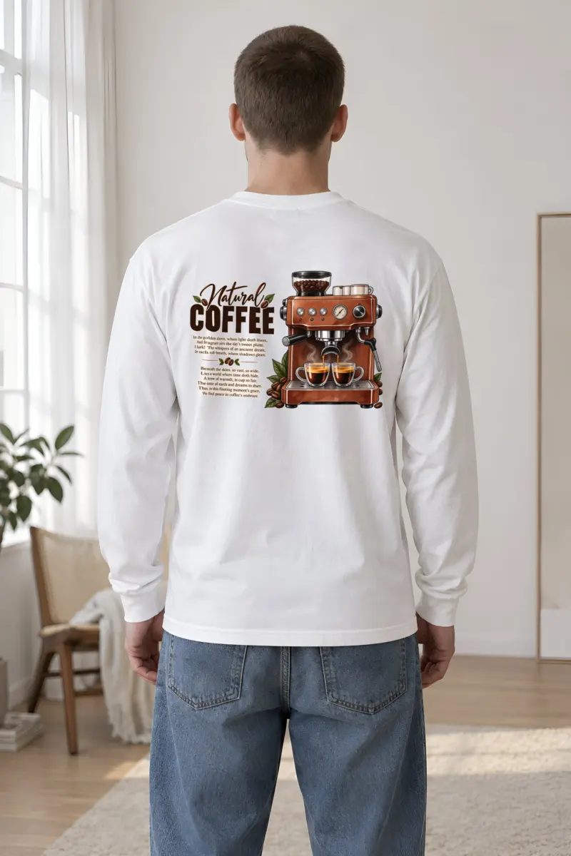 "Natural Coffee" Unisex Longsleeve T-shirt