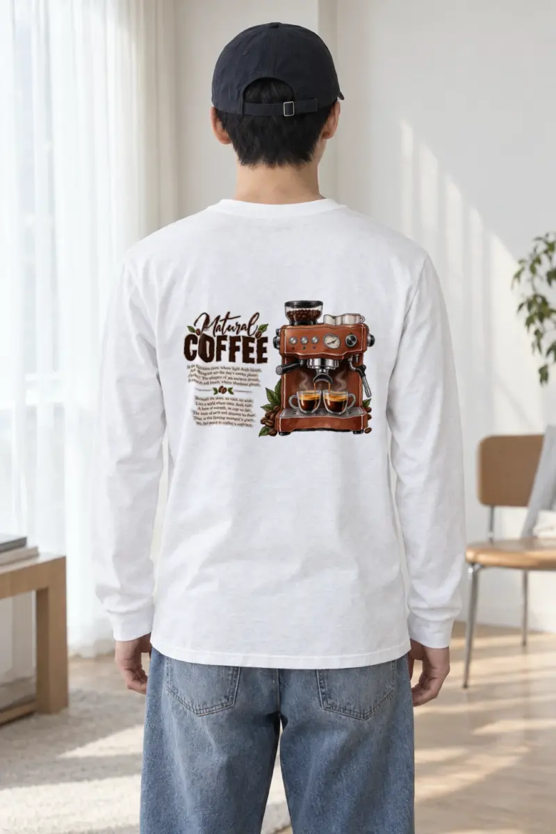 "Natural Coffee" Unisex Longsleeve T-shirt