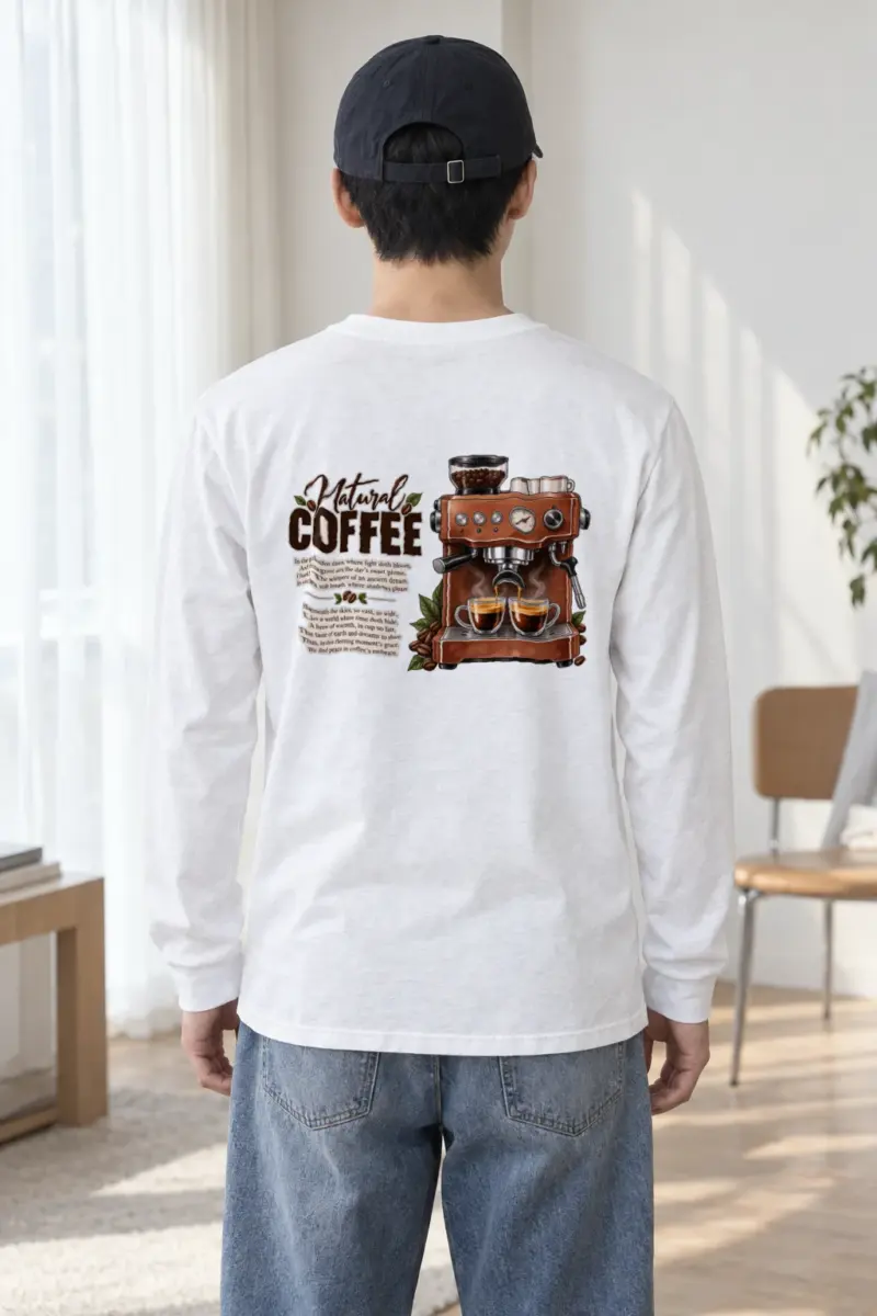 "Natural Coffee" Unisex Longsleeve T-shirt
