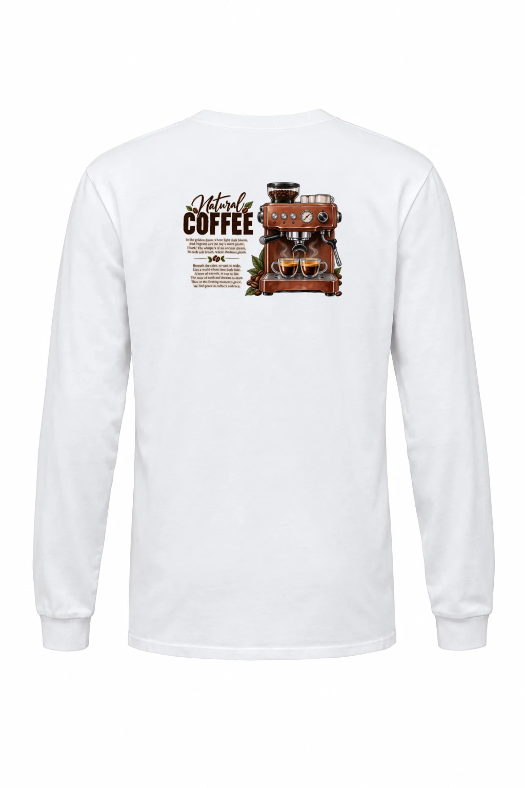 "Natural Coffee" Unisex Longsleeve T-shirt | Gildan 2400