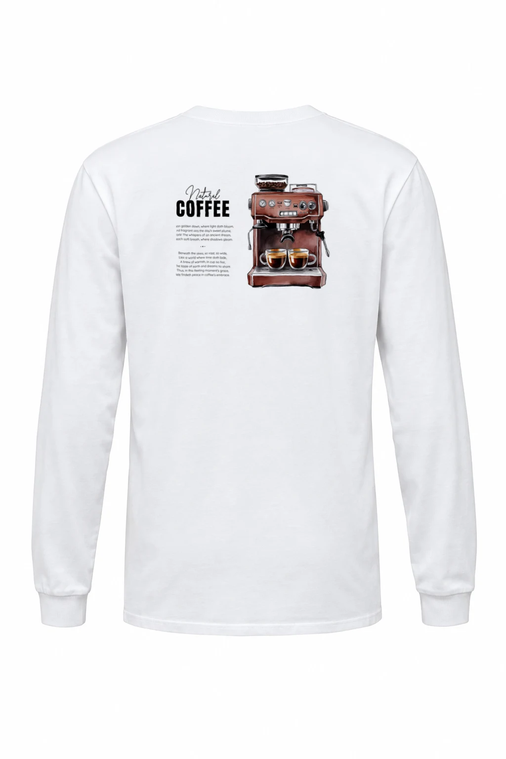 "Natural Coffee" Unisex Longsleeve T-shirt | Gildan 2400