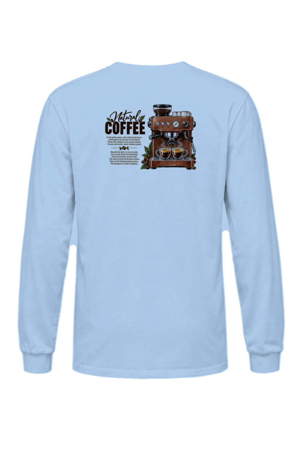 "Natural Coffee" Unisex Longsleeve T-shirt | Gildan 2400