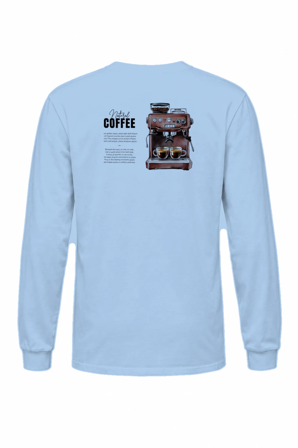 "Natural Coffee" Unisex Longsleeve T-shirt | Gildan 2400