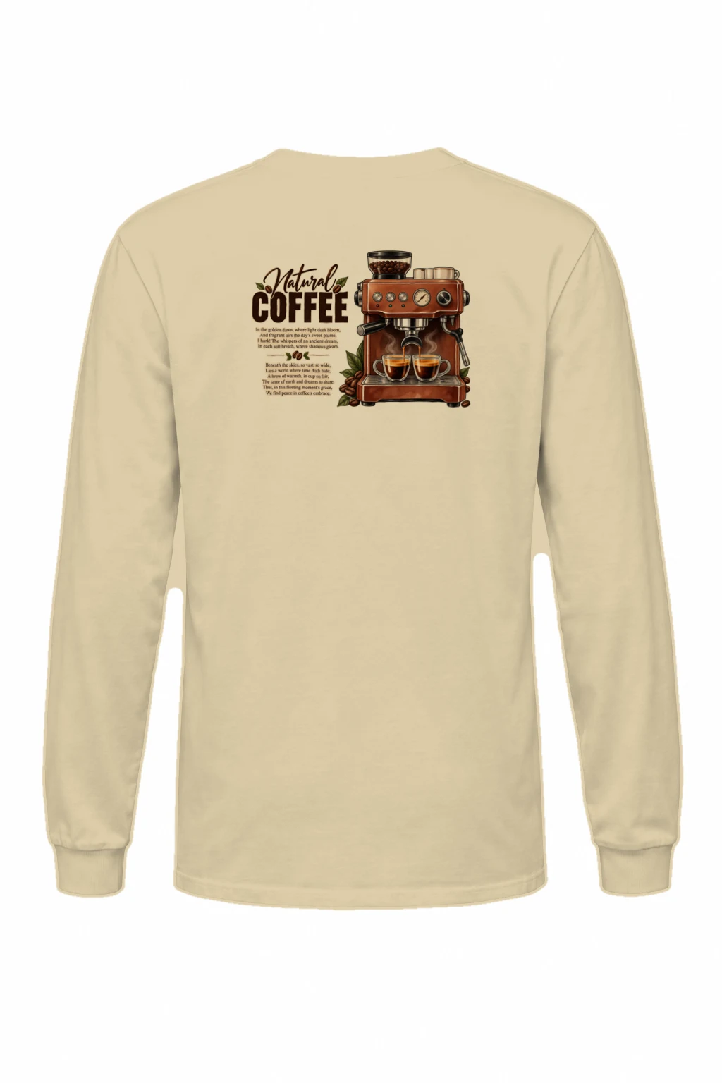 "Natural Coffee" Unisex Longsleeve T-shirt | Gildan 2400
