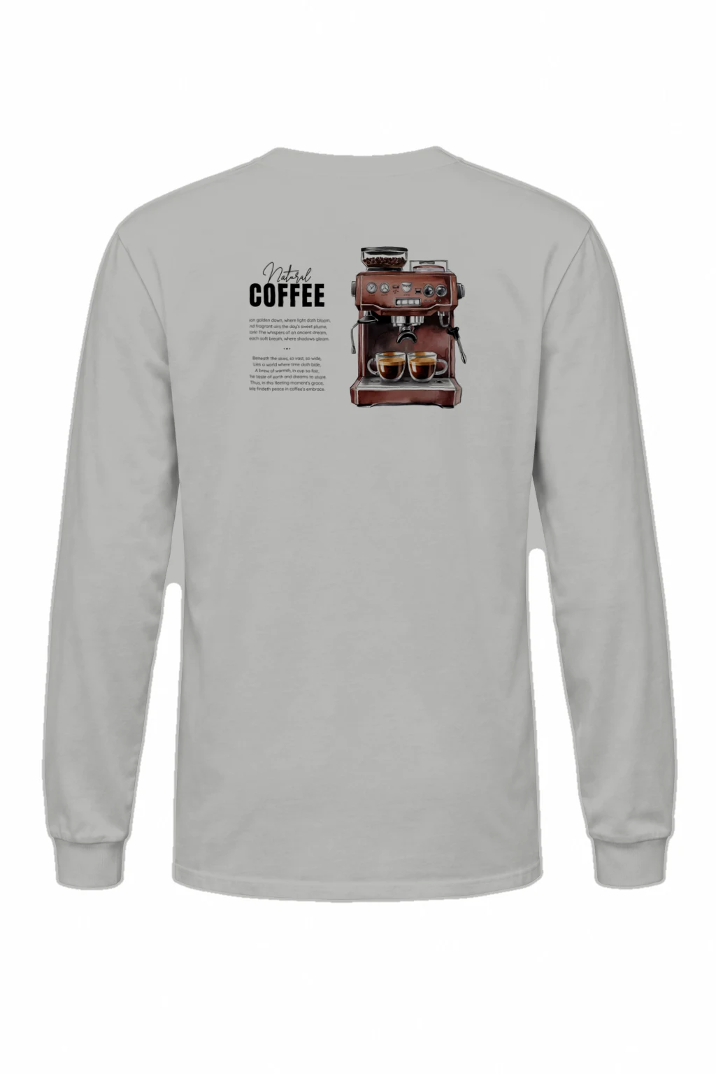 "Natural Coffee" Unisex Longsleeve T-shirt | Gildan 2400