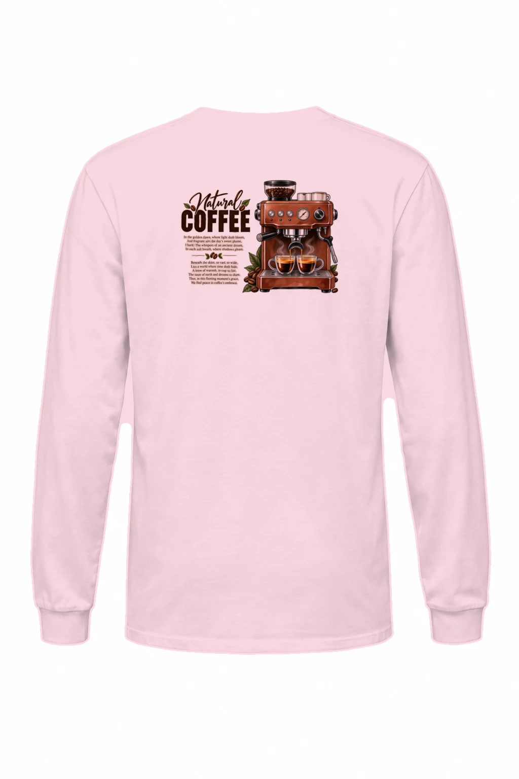 "Natural Coffee" Unisex Longsleeve T-shirt | Gildan 2400