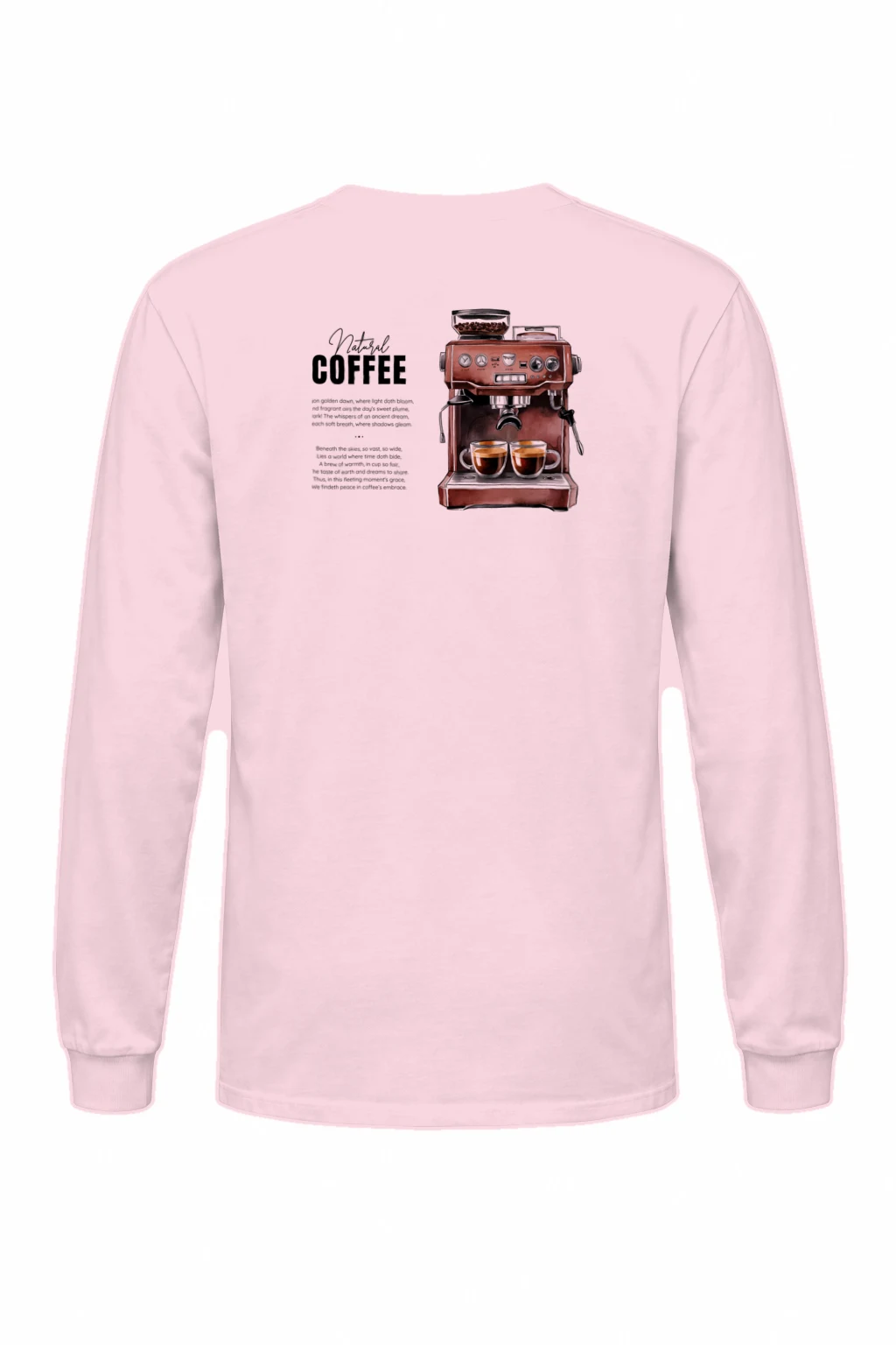 "Natural Coffee" Unisex Longsleeve T-shirt | Gildan 2400