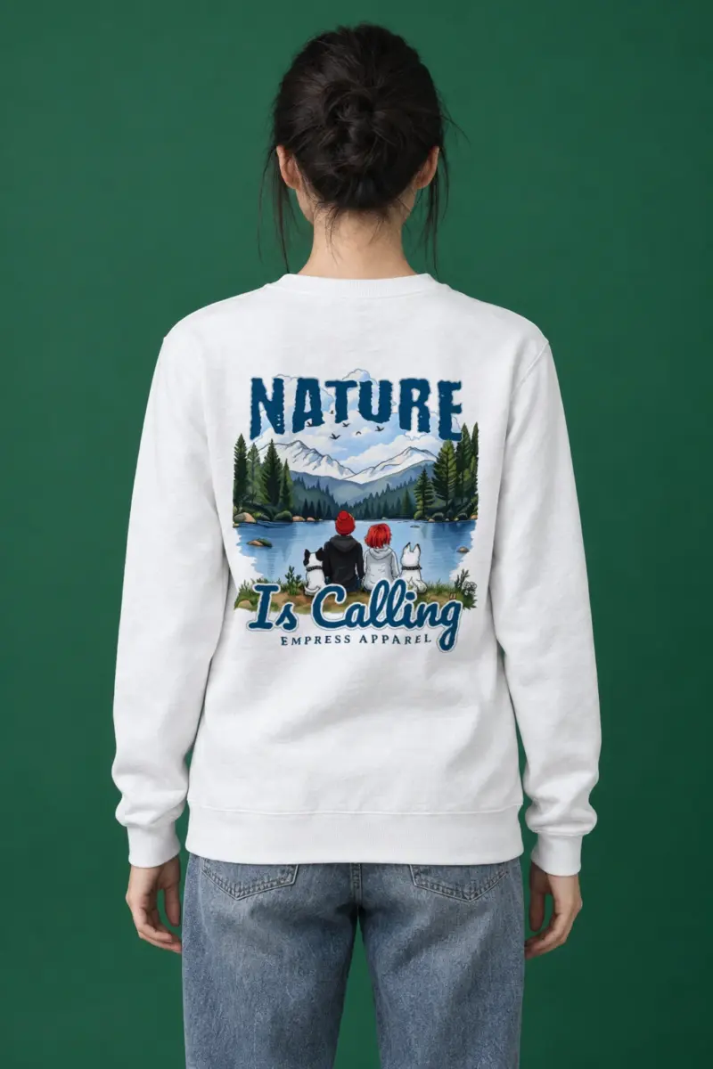 "Nature Is Calling" Heavy Blend Unisex Crewneck Sweatshirt
