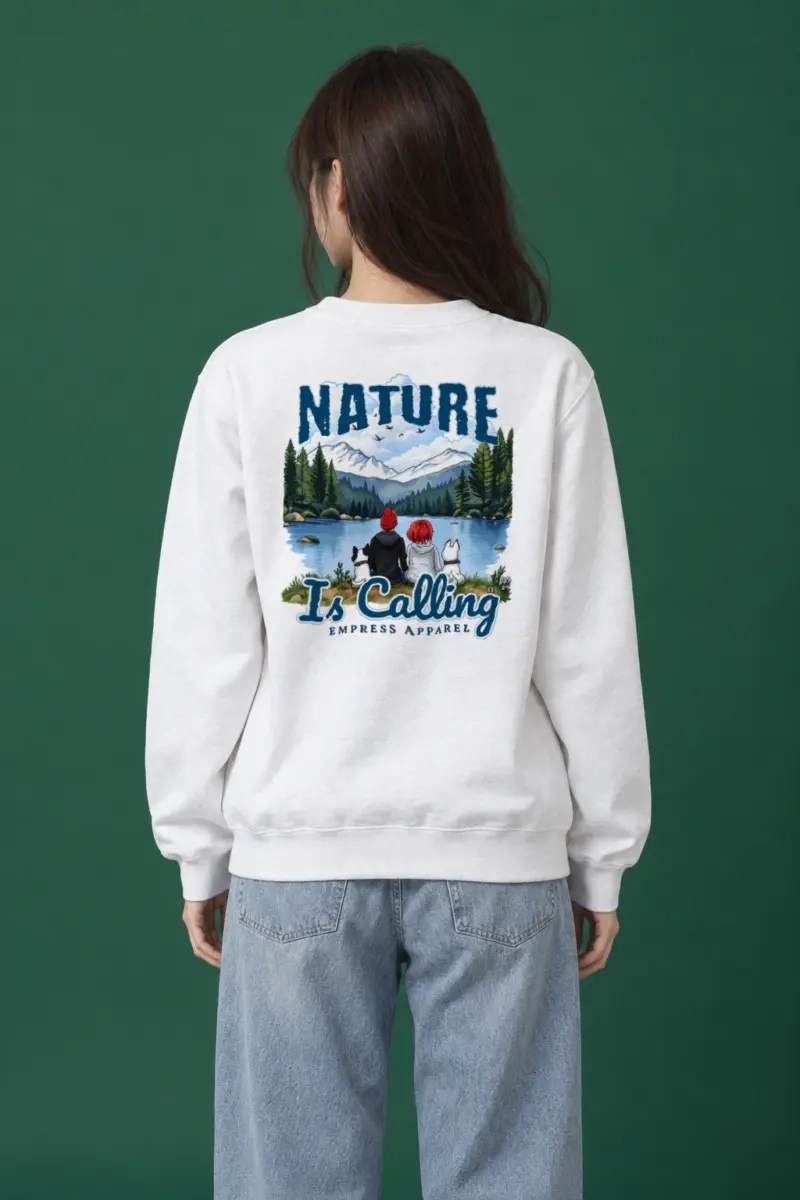 "Nature Is Calling" Heavy Blend Unisex Crewneck Sweatshirt