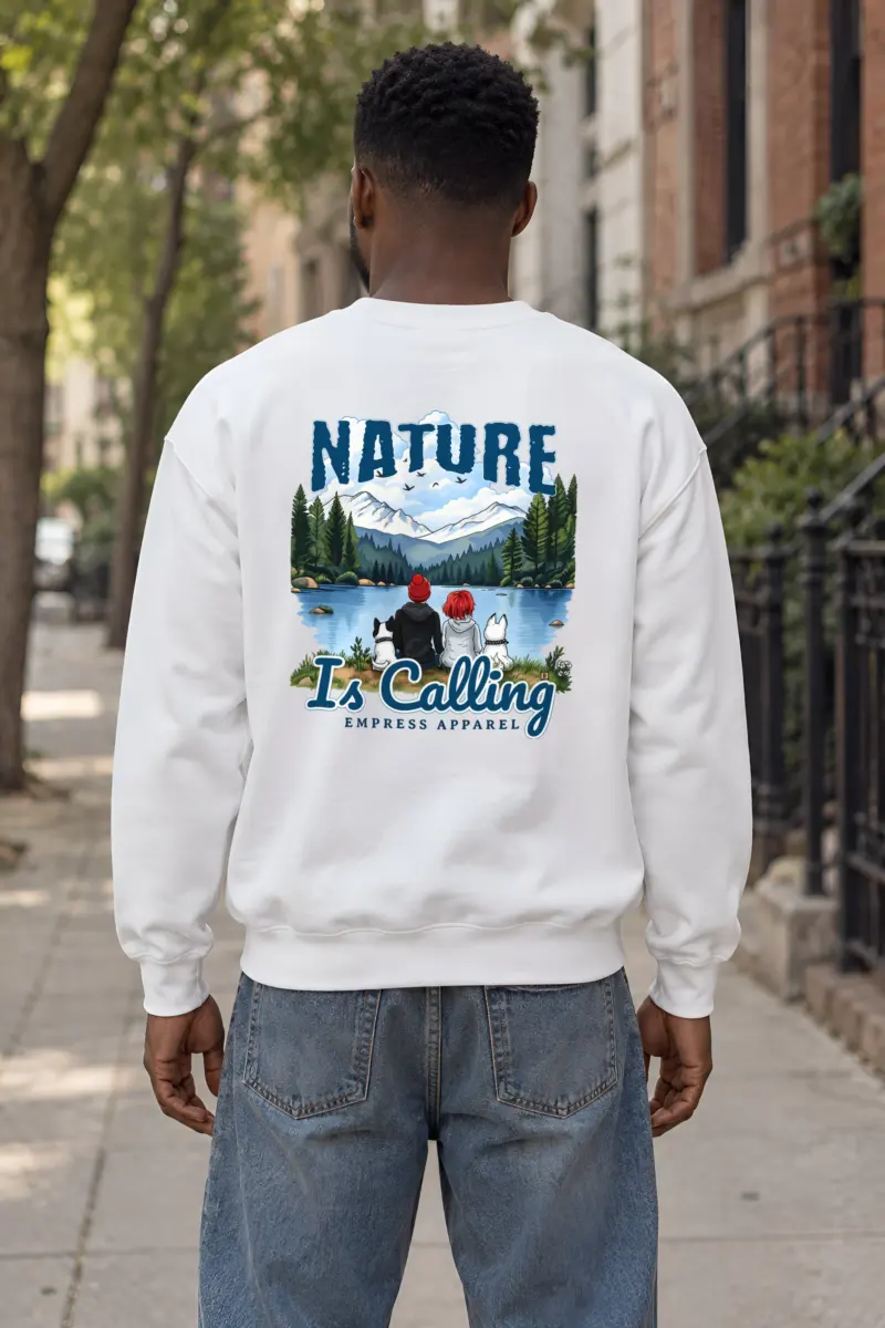 "Nature Is Calling" Heavy Blend Unisex Crewneck Sweatshirt